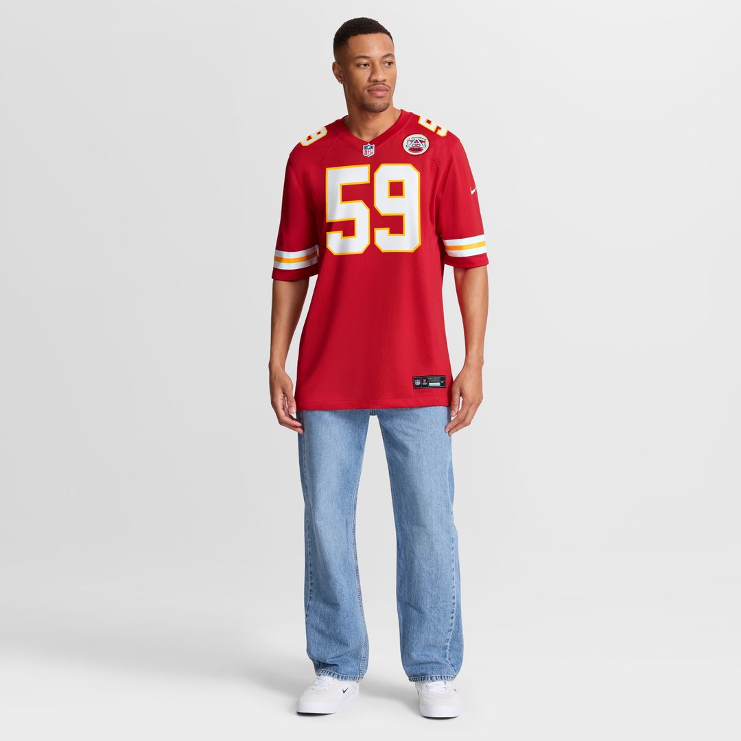 Cooper McDonald Kansas City Chiefs Nike Team Game Jersey -  Red
