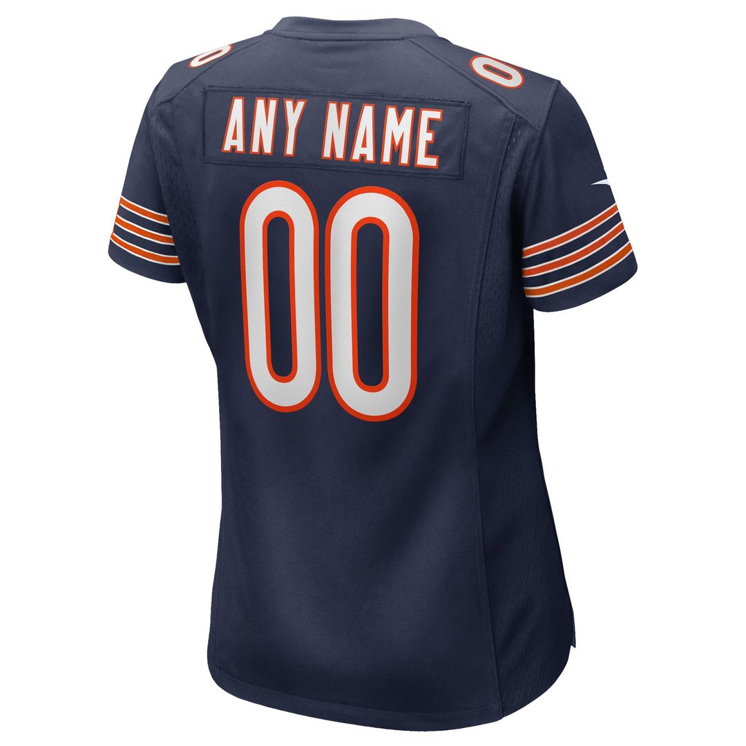 Chicago Bears Nike Women's Custom Game Jersey - Navy