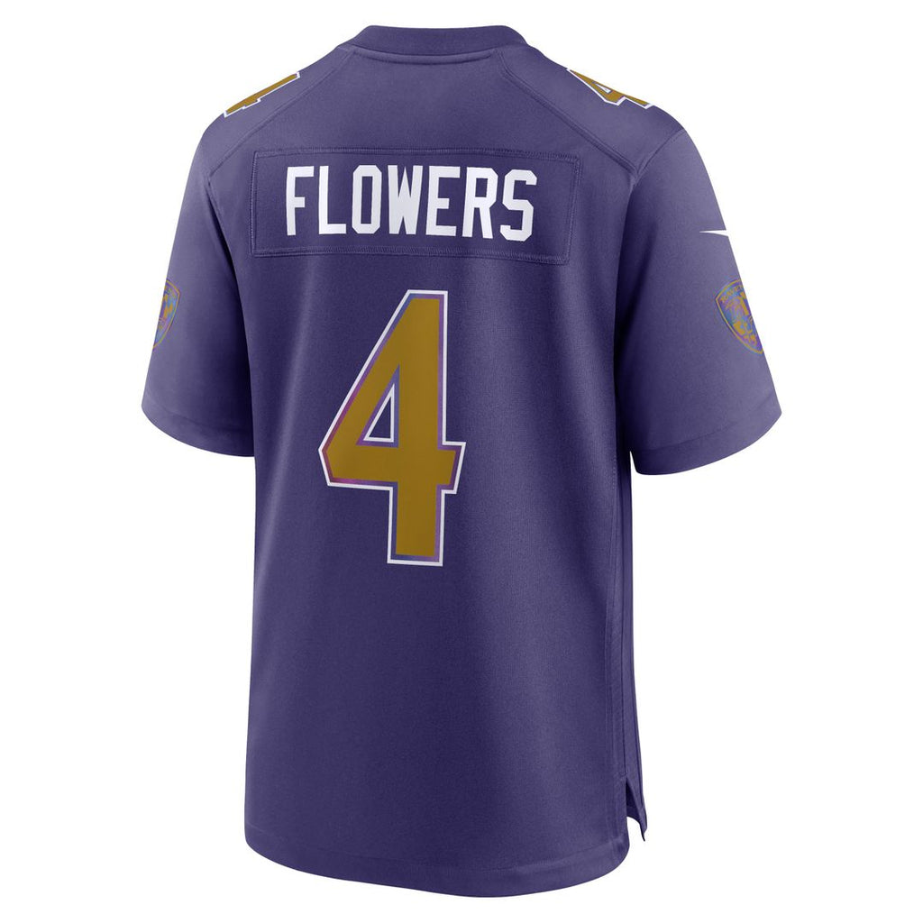 Zay Flowers Baltimore Ravens Nike Alternate Game Jersey - Black