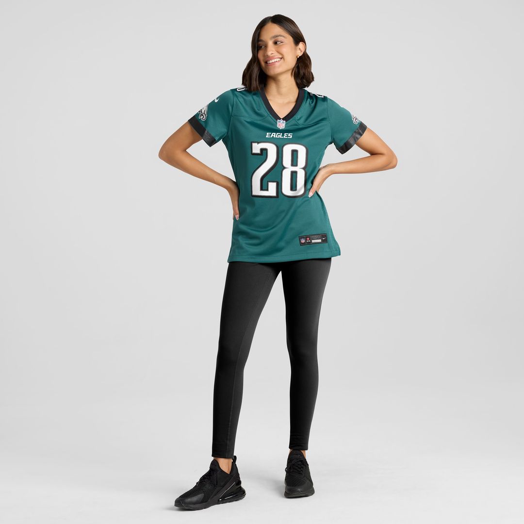 Will Shipley Philadelphia Eagles Nike Women's Team Game Jersey - Midnight Green