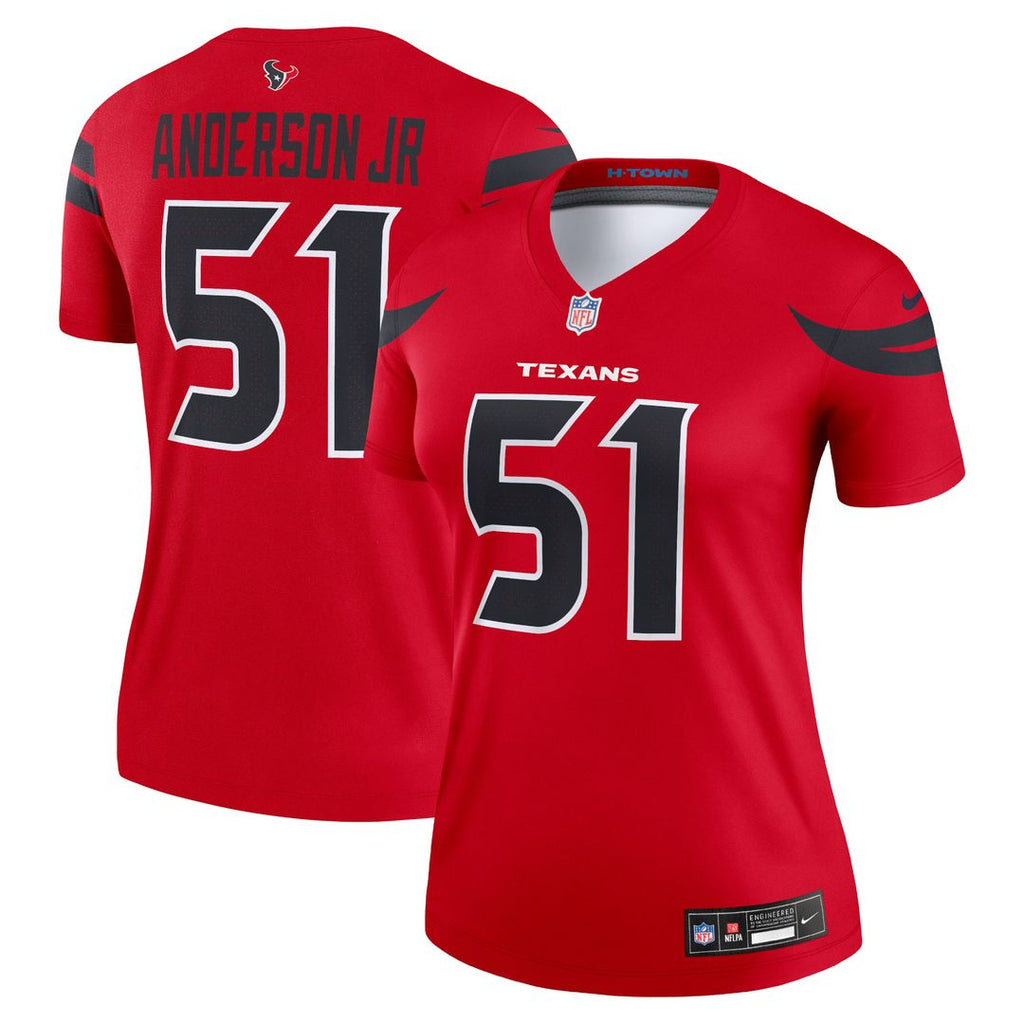 Will Anderson Jr. Houston Texans Nike Women's Alternate Legend Player Performance Top -  Red