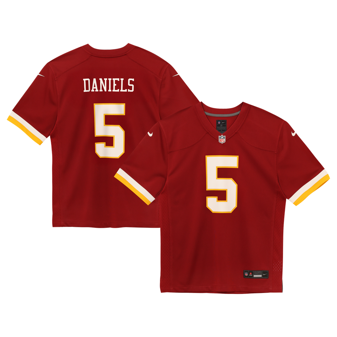 Jayden Daniels Washington Commanders Nike Preschool Alternate Game Jersey - Black