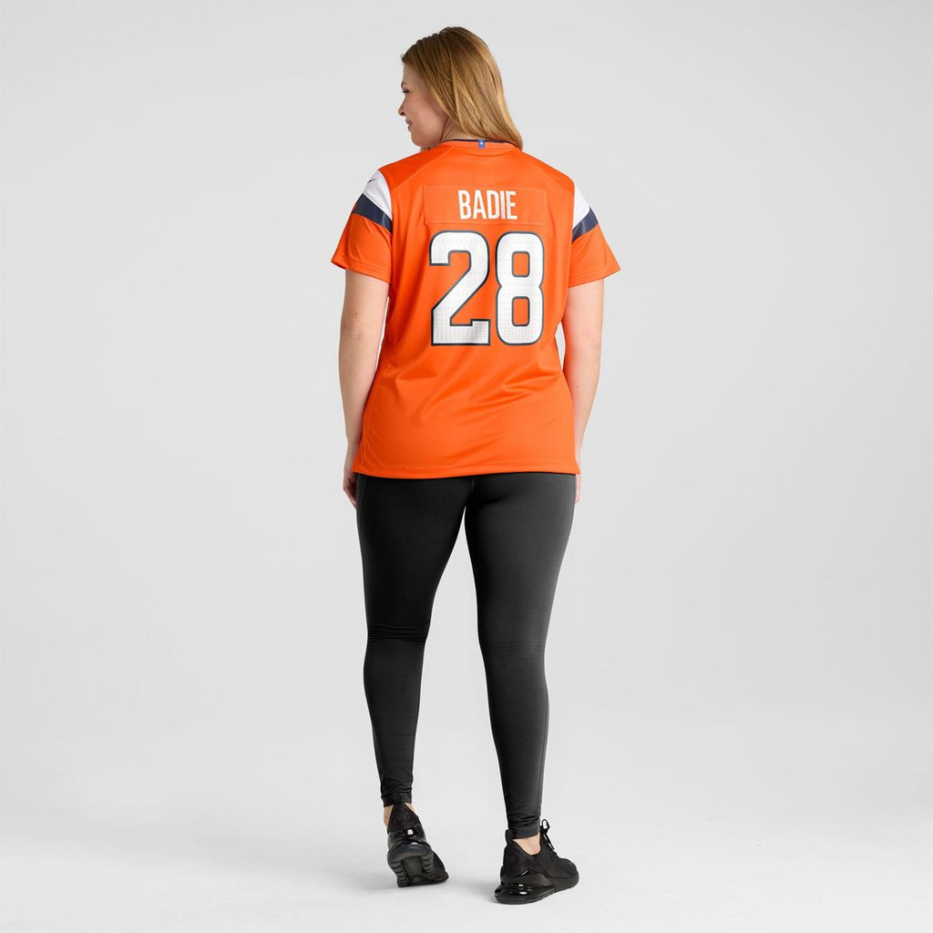 Tyler Badie Denver Broncos Nike Women's Team Game Jersey -  Orange
