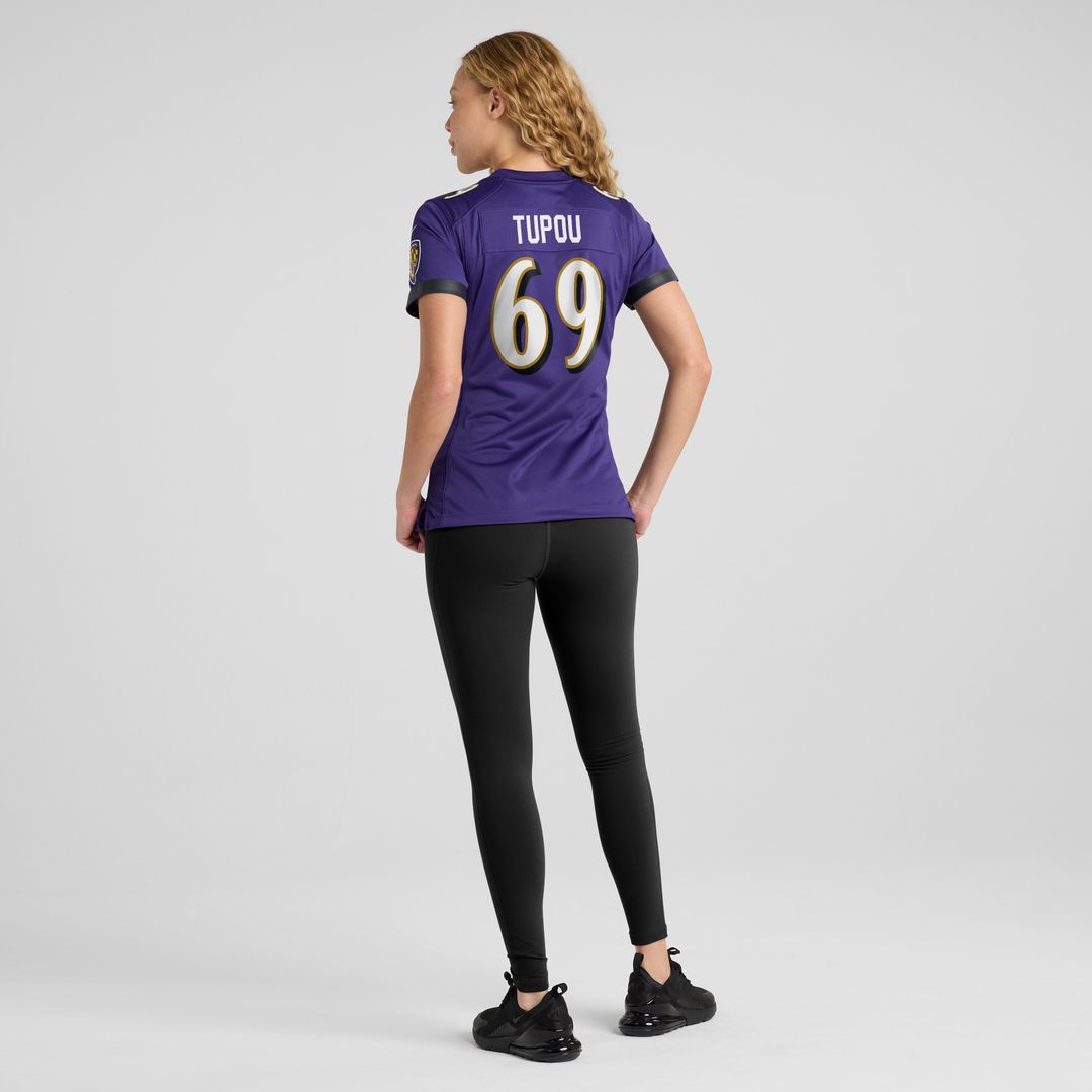 Josh Tupou Baltimore Ravens Nike Women's Team Game Jersey -  Purple