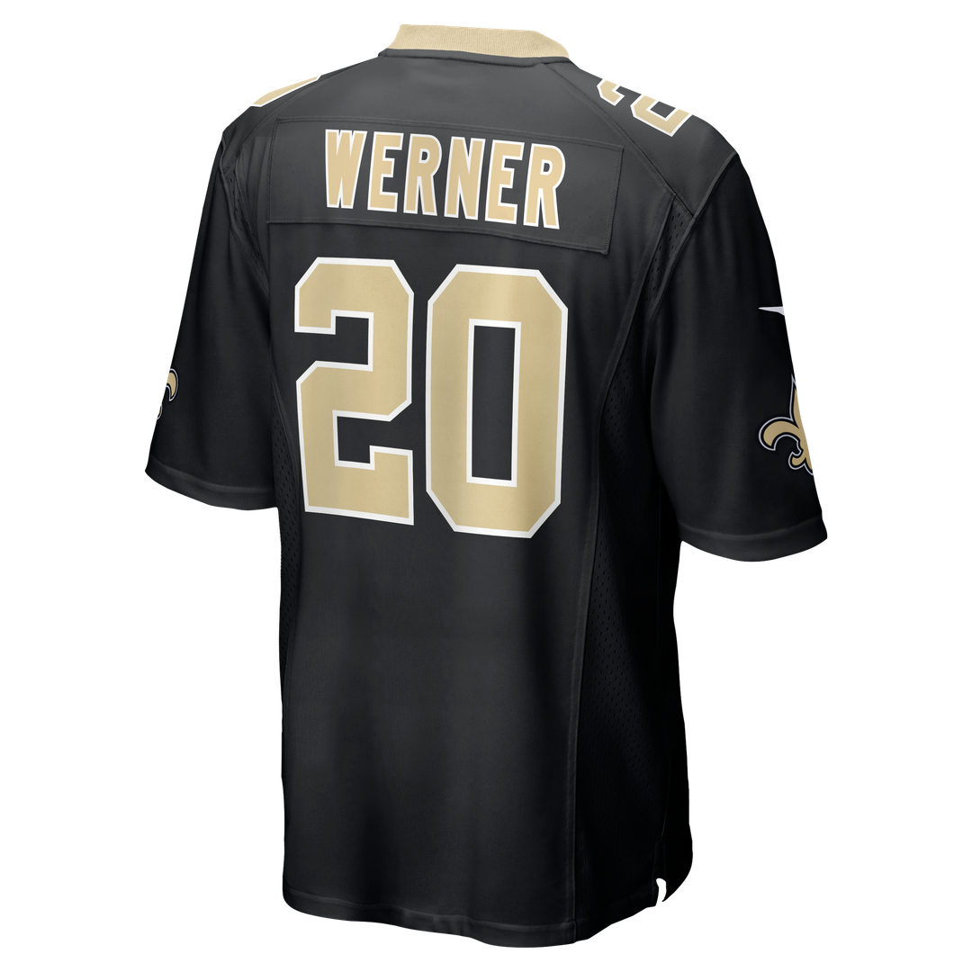 Pete Werner New Orleans Saints Nike Game Jersey - Black