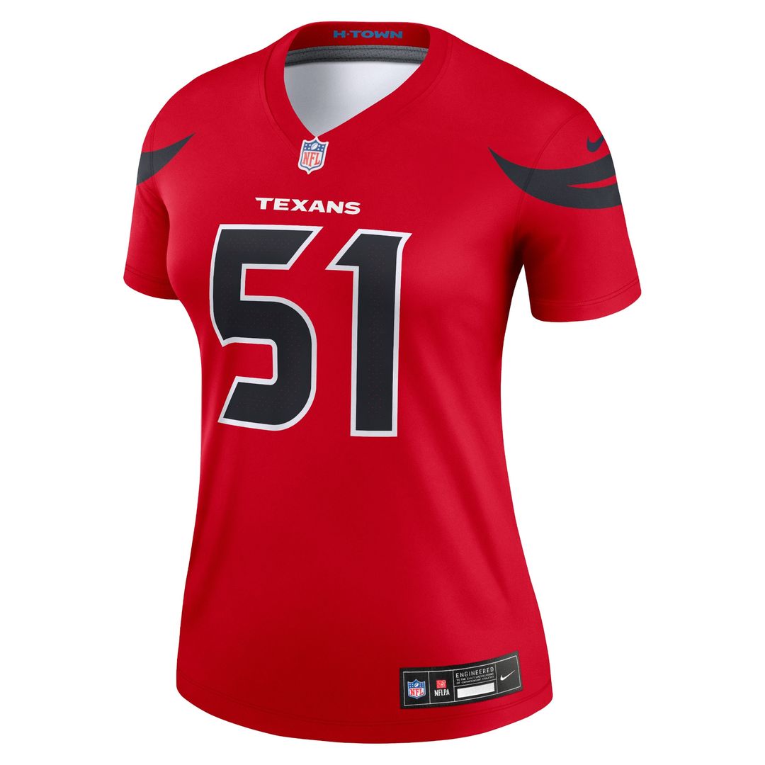 Will Anderson Jr. Houston Texans Nike Women's Alternate Legend Player Performance Top -  Navy