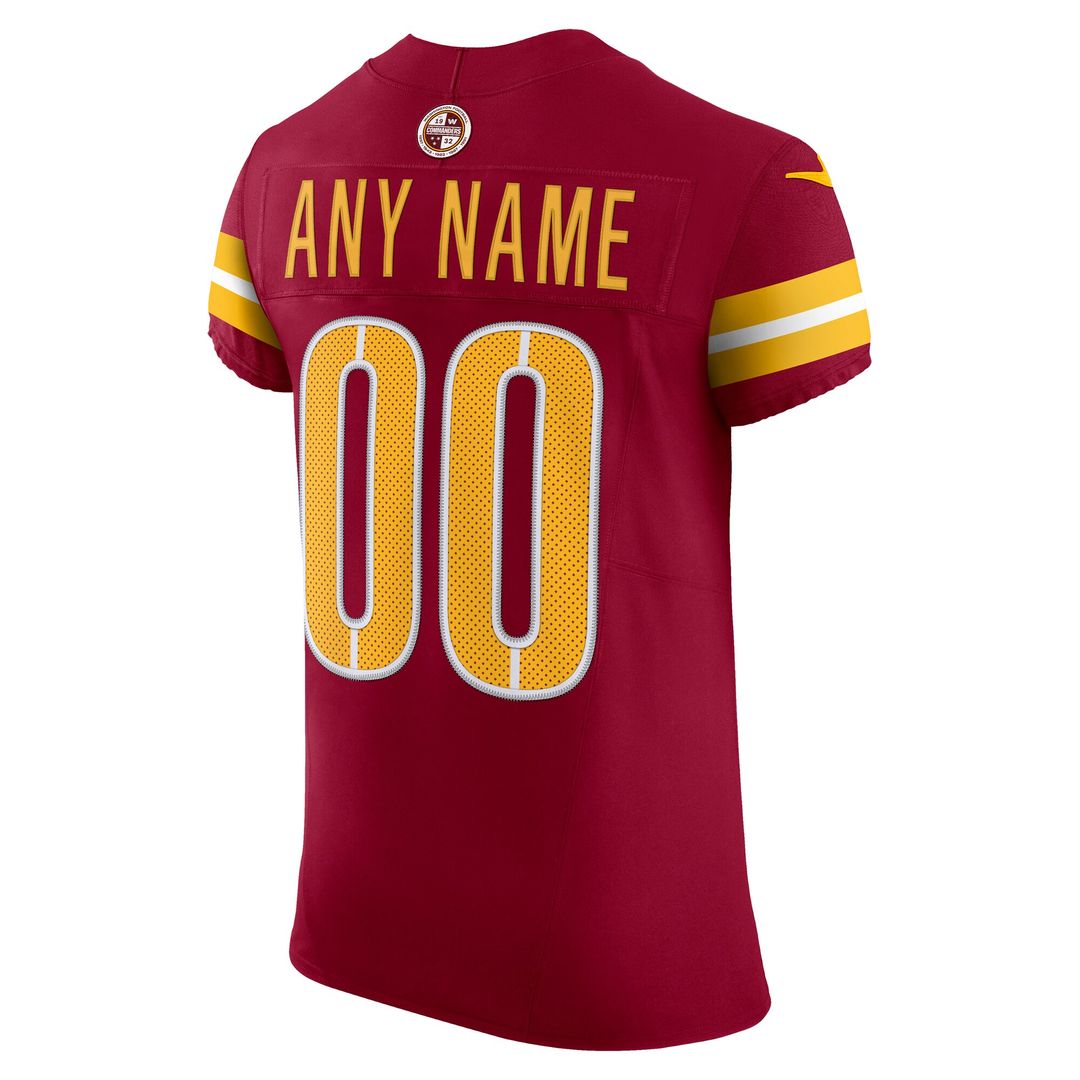 Washington Commanders Nike Team Vapor F.U.S.E. Elite Custom Jersey -  Burgundy