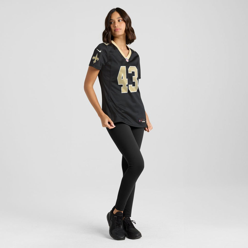 Michael Davis New Orleans Saints Nike Women's Team Game Jersey -  Black