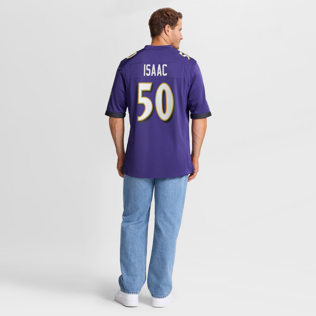 Adisa Isaac Baltimore Ravens Nike Team Game Jersey -  Purple