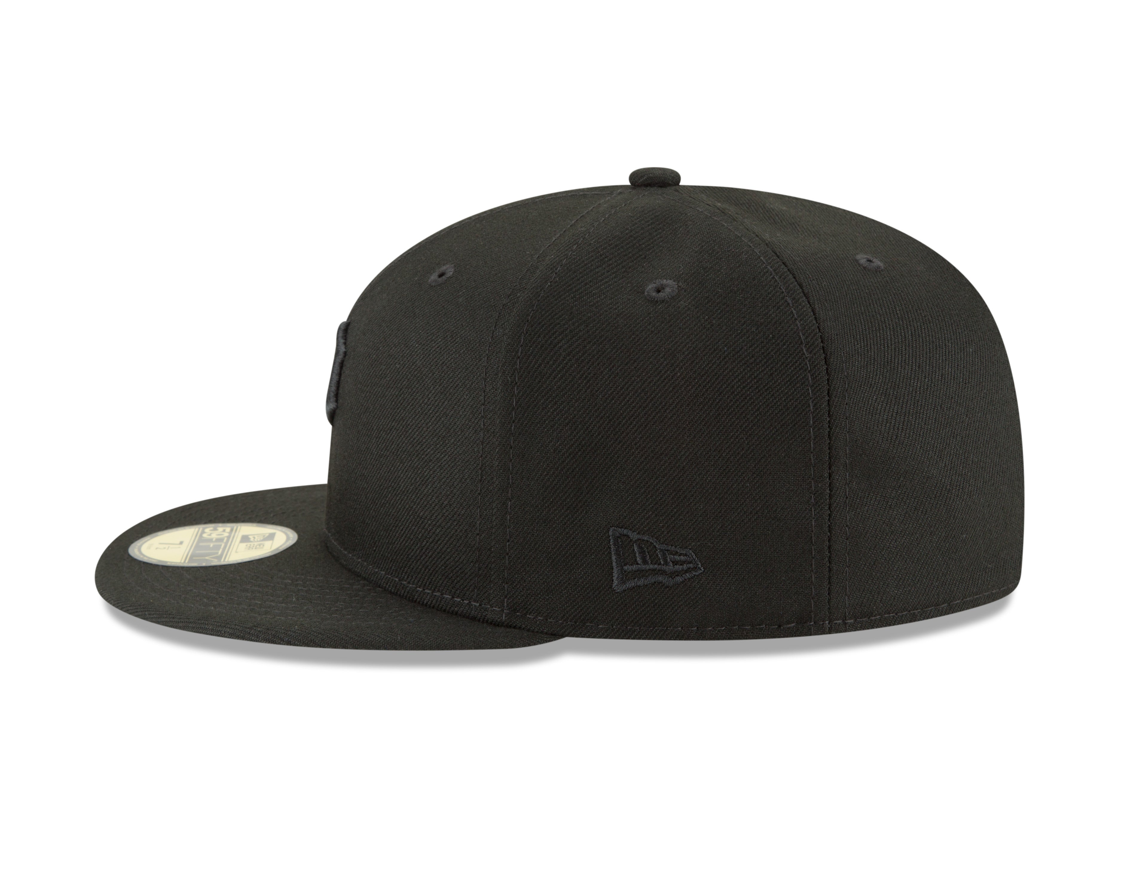 Men s Pittsburgh Pirates New Era Black Tonal 59FIFTY Fitted Hat Official Team Hat Sports Fan Cap Official NFL Team Hat Football Fan Cap