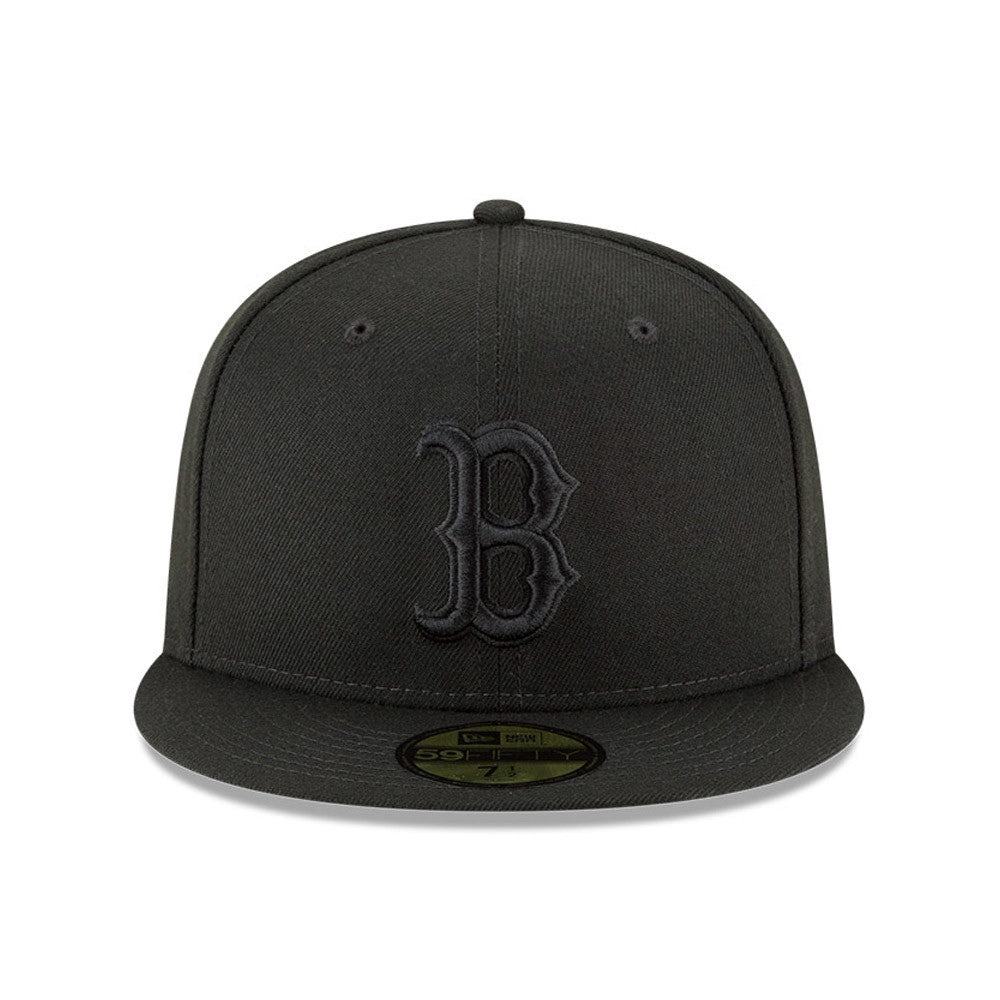 Boston Red Sox Black Tonal 59FIFTY Fitted Hat Official Team Hat Sports Fan Cap Official NFL Team Hat Football Fan Cap