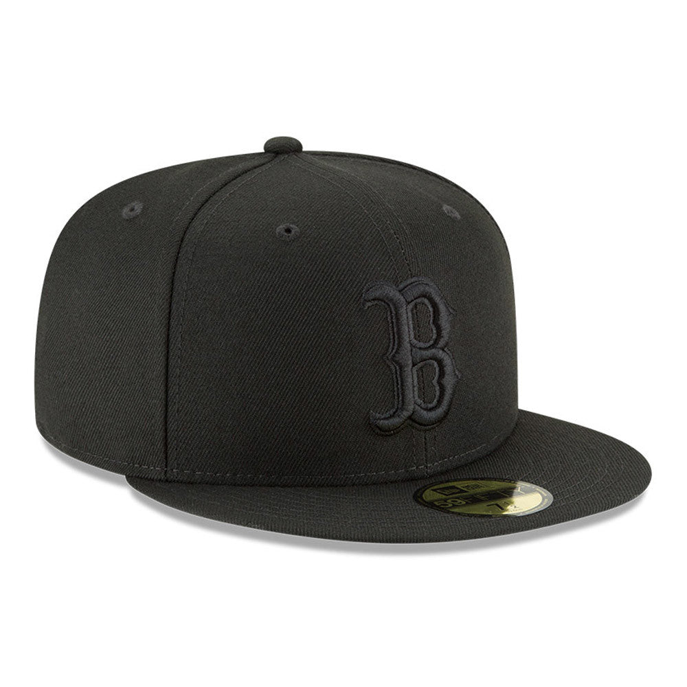 Boston Red Sox Black Tonal 59FIFTY Fitted Hat Official Team Hat Sports Fan Cap Official NFL Team Hat Football Fan Cap