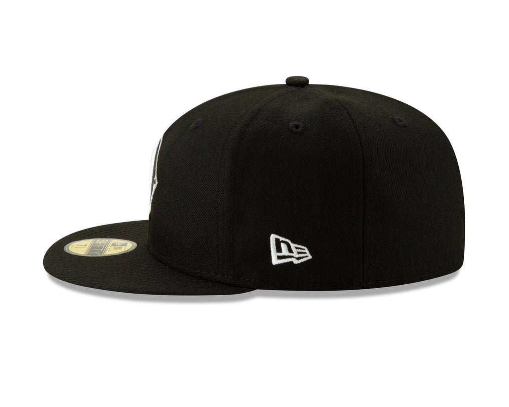 Chicago White Sox New Era Diamond Alternate Logo 59FIFTY Fitted Hat - Black Official Team Hat Sports Fan Cap Official NFL Team Hat Football Fan Cap