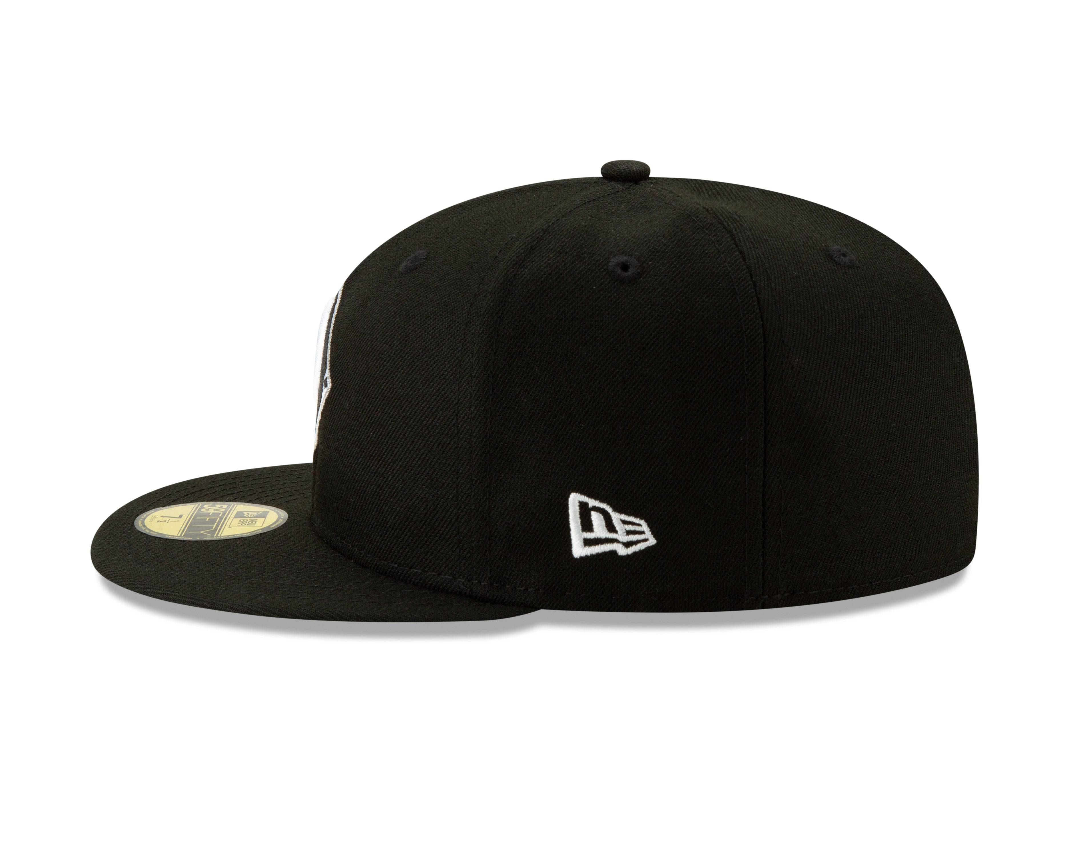 Chicago White Sox New Era Diamond Alternate Logo 59FIFTY Fitted Hat - Black Official Team Hat Sports Fan Cap Official NFL Team Hat Football Fan Cap