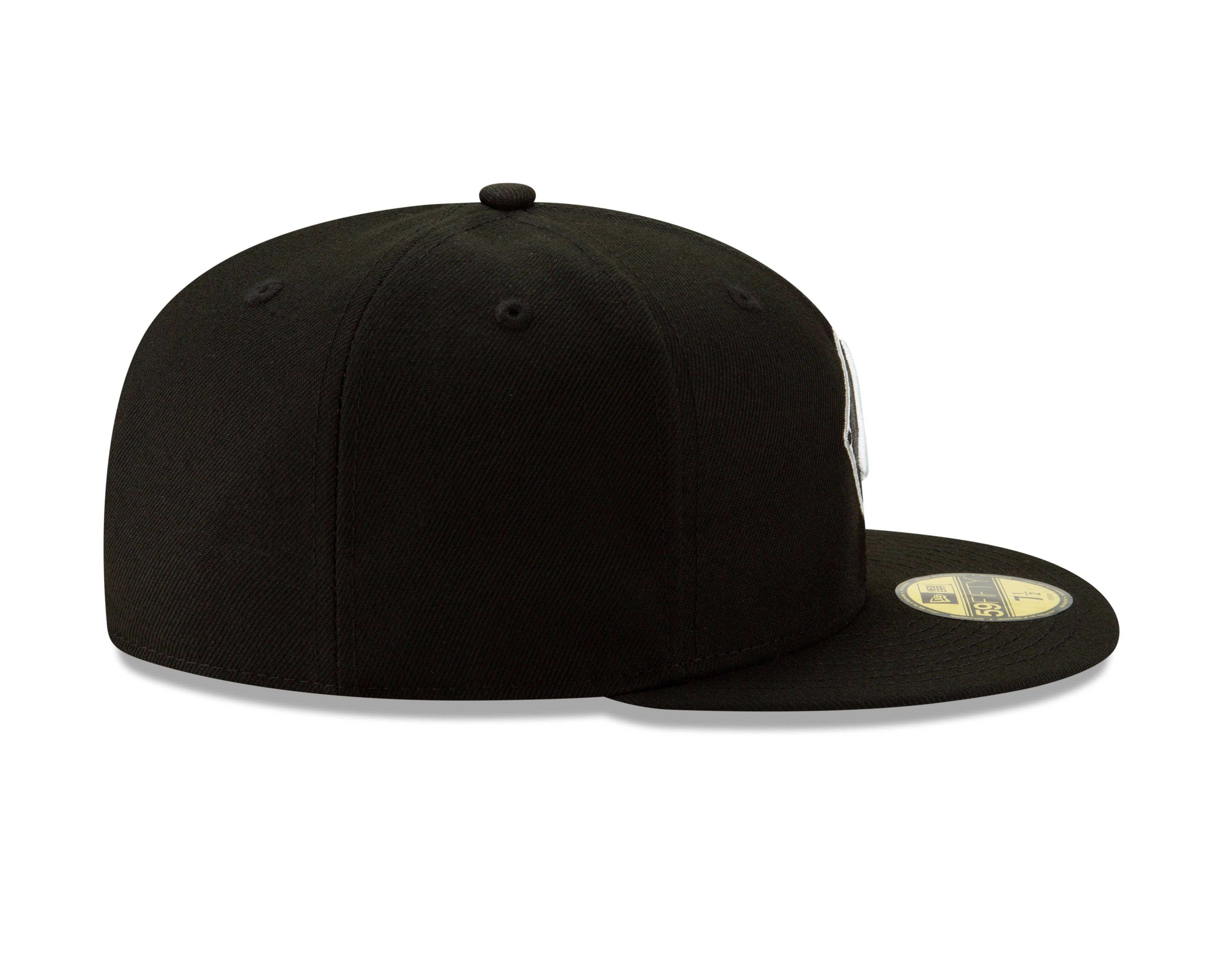 Chicago White Sox New Era Diamond Alternate Logo 59FIFTY Fitted Hat - Black Official Team Hat Sports Fan Cap Official NFL Team Hat Football Fan Cap