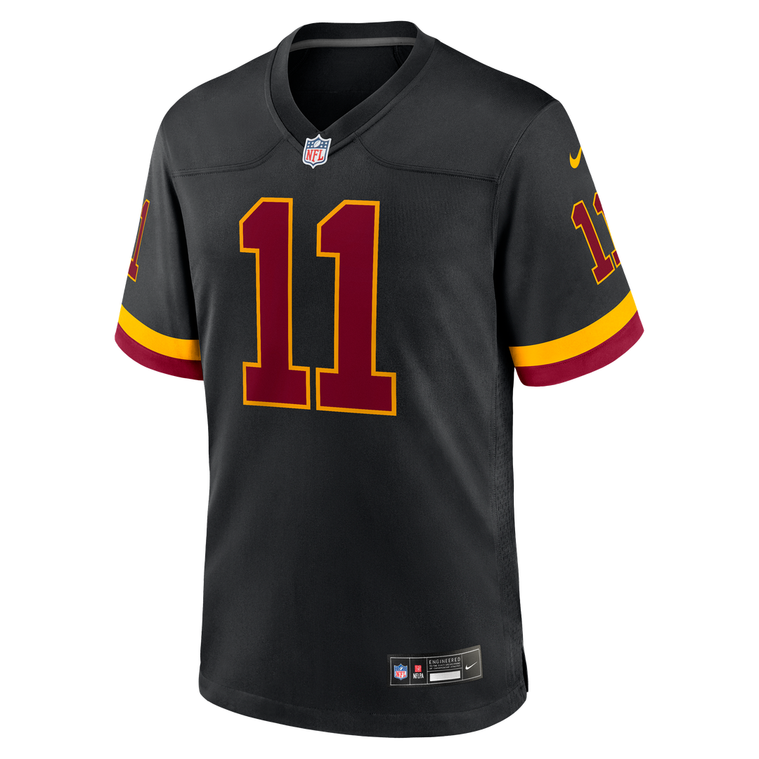 Luke McCaffrey Washington Commanders Nike Hail Raiser Alternate Game Jersey - Black