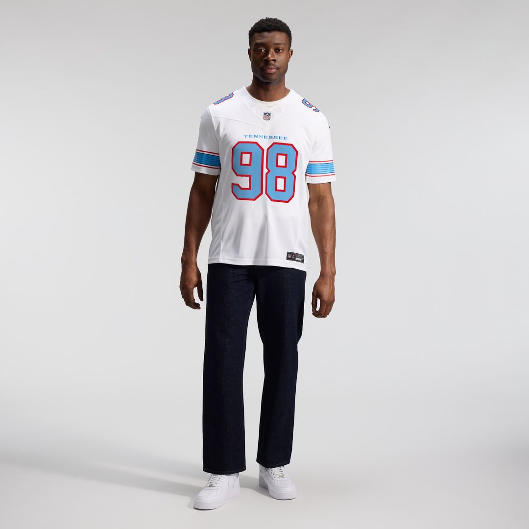 Jeffery Simmons Tennessee Titans Nike Vapor F.U.S.E. Sewn Down Limited Jersey - Light Blue