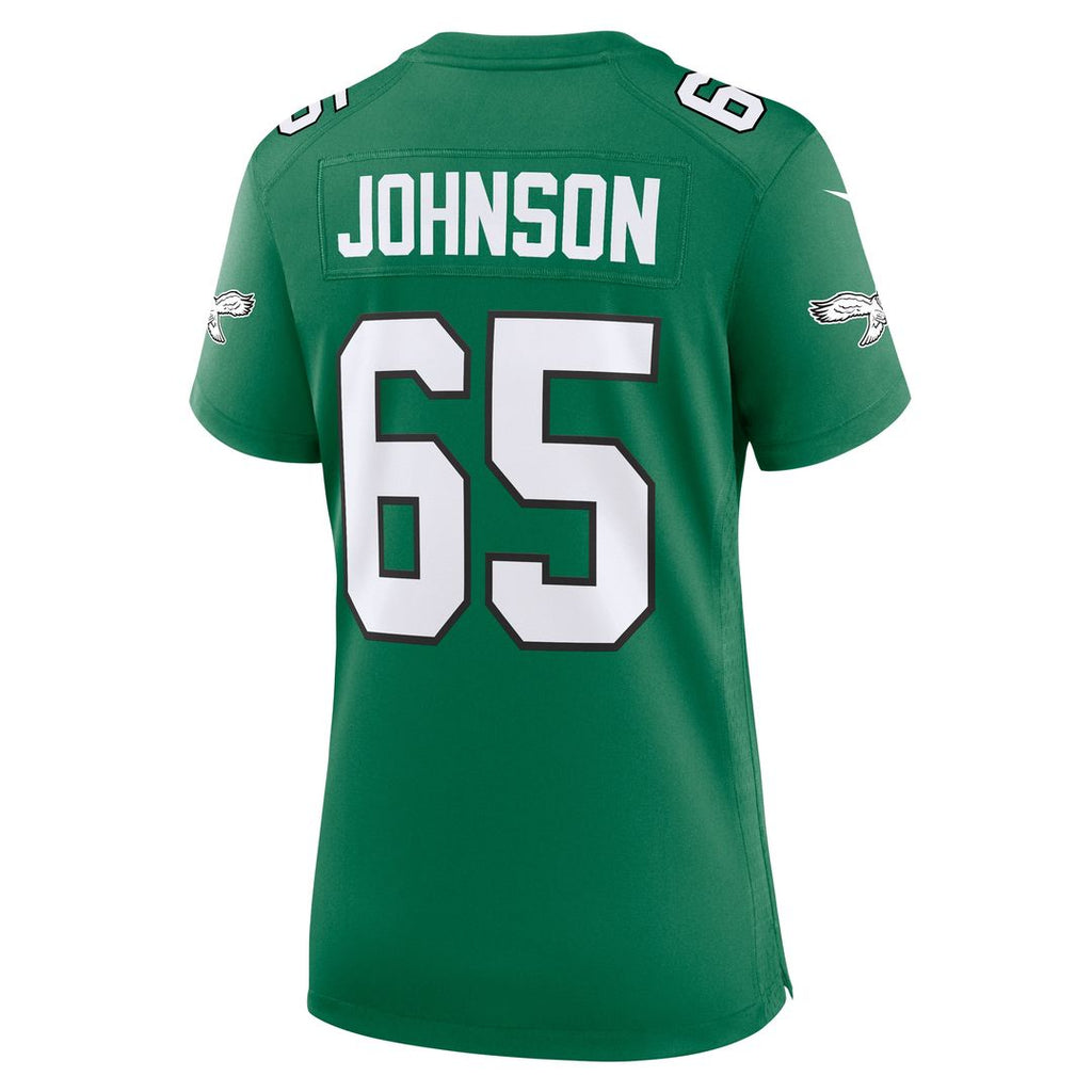 Lane Johnson Philadelphia Eagles Nike Women's Team Game Jersey - Midnight Green