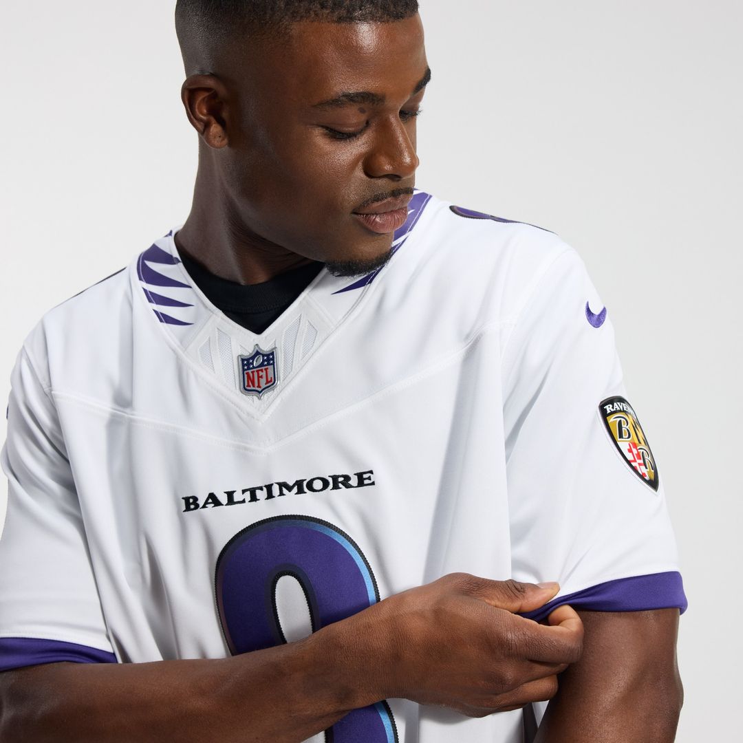Lamar Jackson Baltimore Ravens Nike Vapor F.U.S.E. Stitched Limited Jersey - White