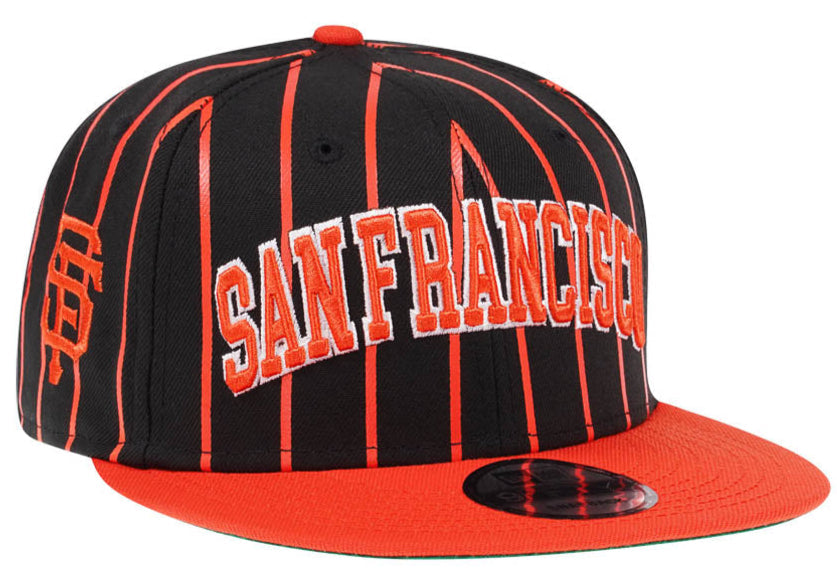 San Francisco Giants Black Orange City Arch New Era 9FIFTY Snapback Hat Official Team Hat Sports Fan Cap Official NFL Team Hat Football Fan Cap