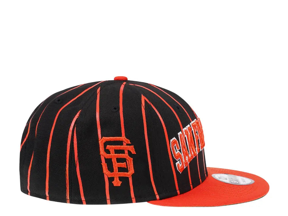 San Francisco Giants Black Orange City Arch New Era 9FIFTY Snapback Hat Official Team Hat Sports Fan Cap Official NFL Team Hat Football Fan Cap