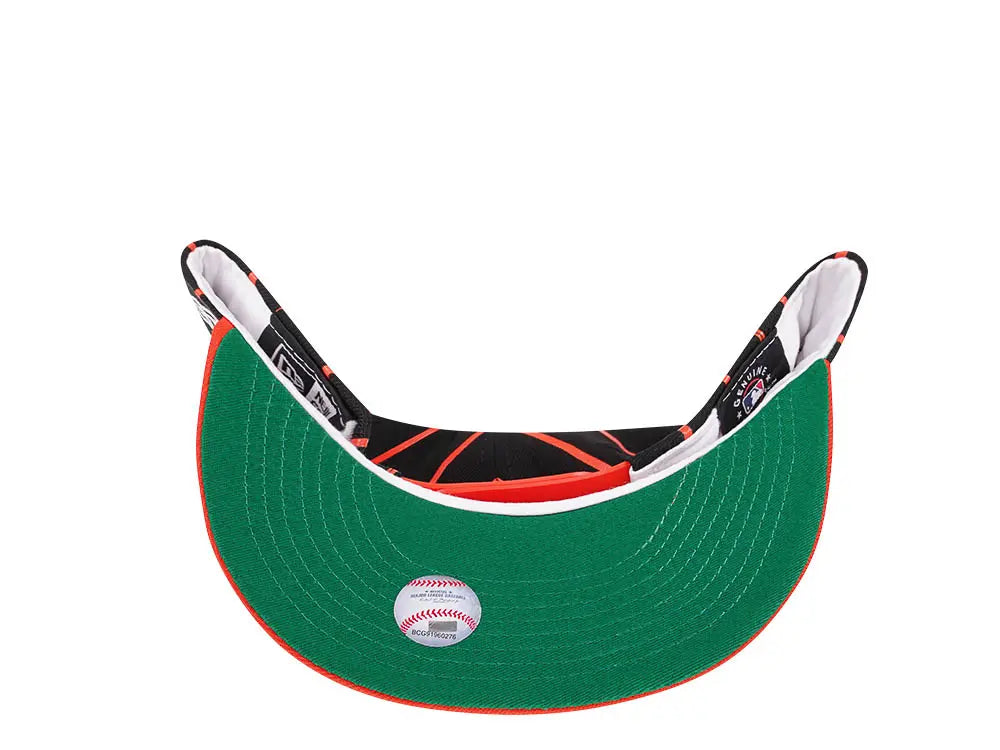 San Francisco Giants Black Orange City Arch New Era 9FIFTY Snapback Hat Official Team Hat Sports Fan Cap Official NFL Team Hat Football Fan Cap