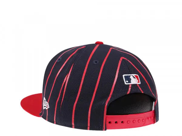 Atlanta Braves Navy Red City Arch New Era 9FIFTY Snapback Hat Official Team Hat Sports Fan Cap Official NFL Team Hat Football Fan Cap