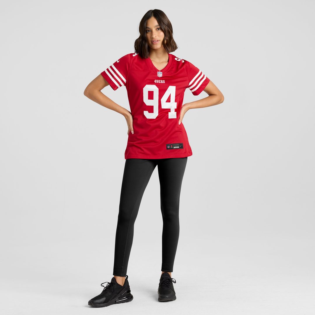 Yetur Gross-Matos San Francisco 49ers Nike Women's Team Game Jersey -  Scarlet