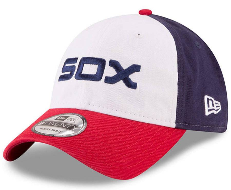 Men s Chicago White Sox New Era Cooperstown Collection Core Classic 9TWENTY Adjustable Hat Official Team Hat Sports Fan Cap Official NFL Team Hat