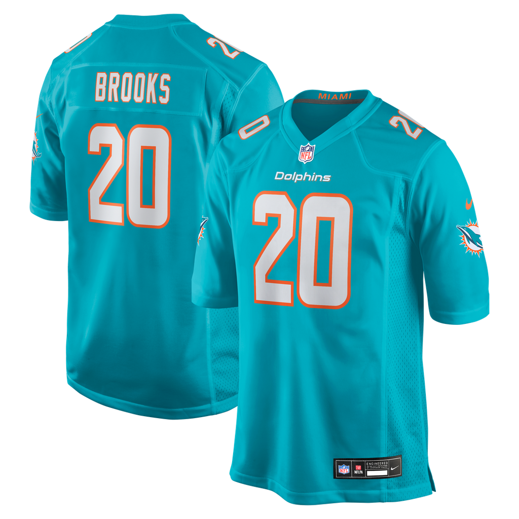 Jordyn Brooks Miami Dolphins Nike  Game Jersey -  Aqua