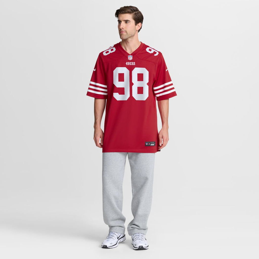 Mykel Williams San Francisco 49ers Nike Team Game Jersey -  Scarlet