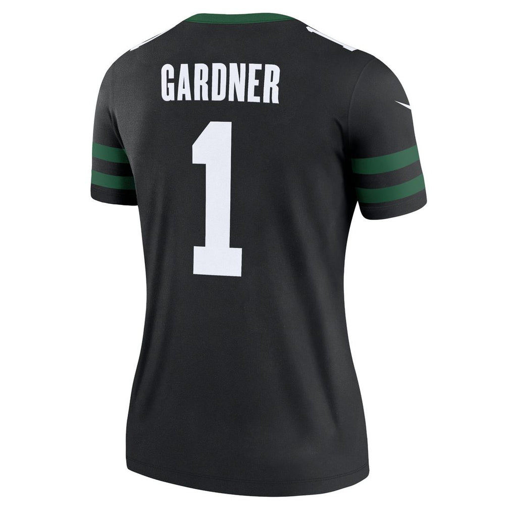Ahmad Sauce Gardner New York Jets Nike Women's Alternate Legend Player Performance Top - Legacy Black