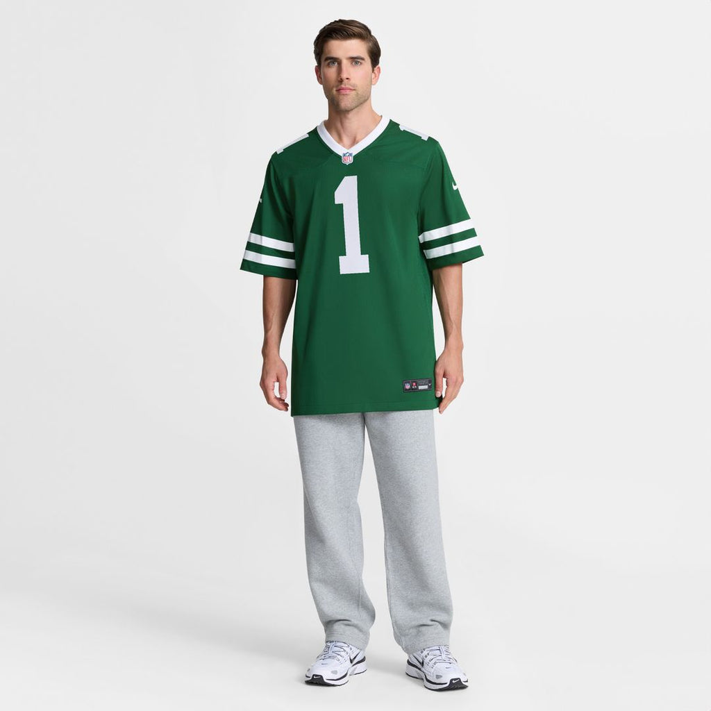 New York Jets Nike #1 Dad Game Jersey - Legacy Green