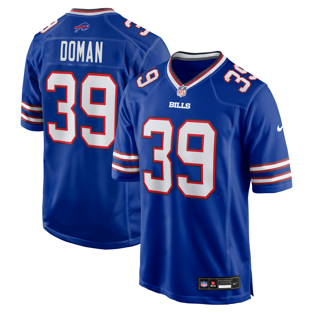 Tommy Doman Buffalo Bills Nike Team Game Jersey - Royal