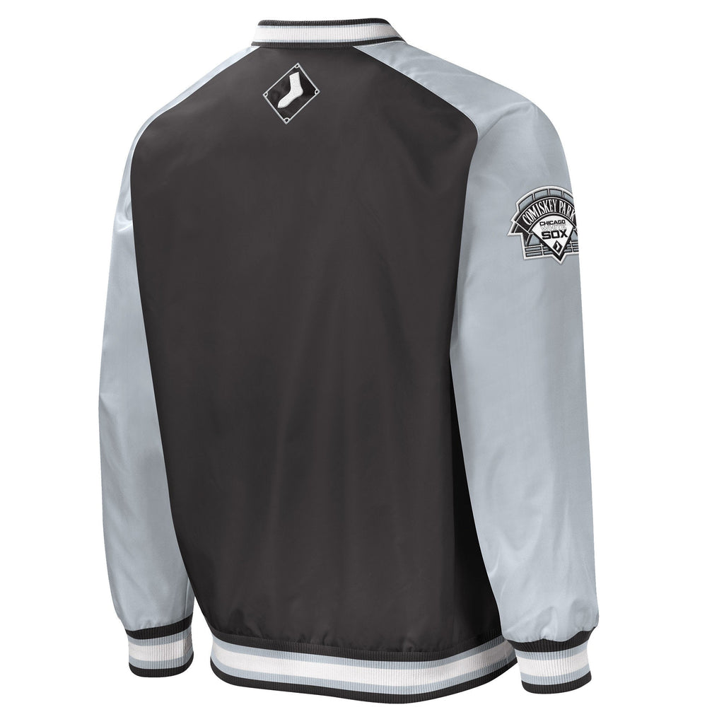 Men s Chicago White Sox Gameday Trainer III Black V-Neck Pullover Jacket Official Sports Fan Gear Official NFL Fan Gear Comfort Hoodie Sports Fan