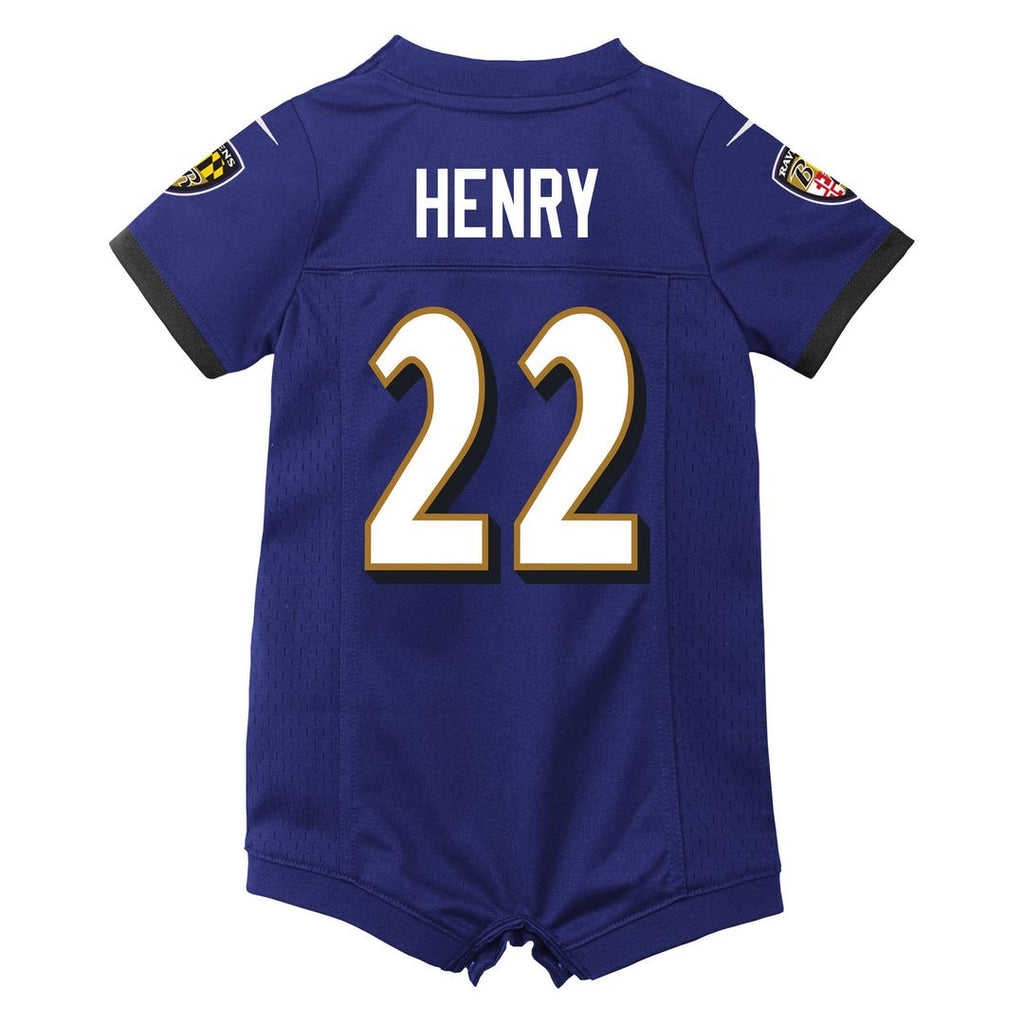 Derrick Henry Baltimore Ravens Nike Newborn & Infant Game Romper Jersey - Purple