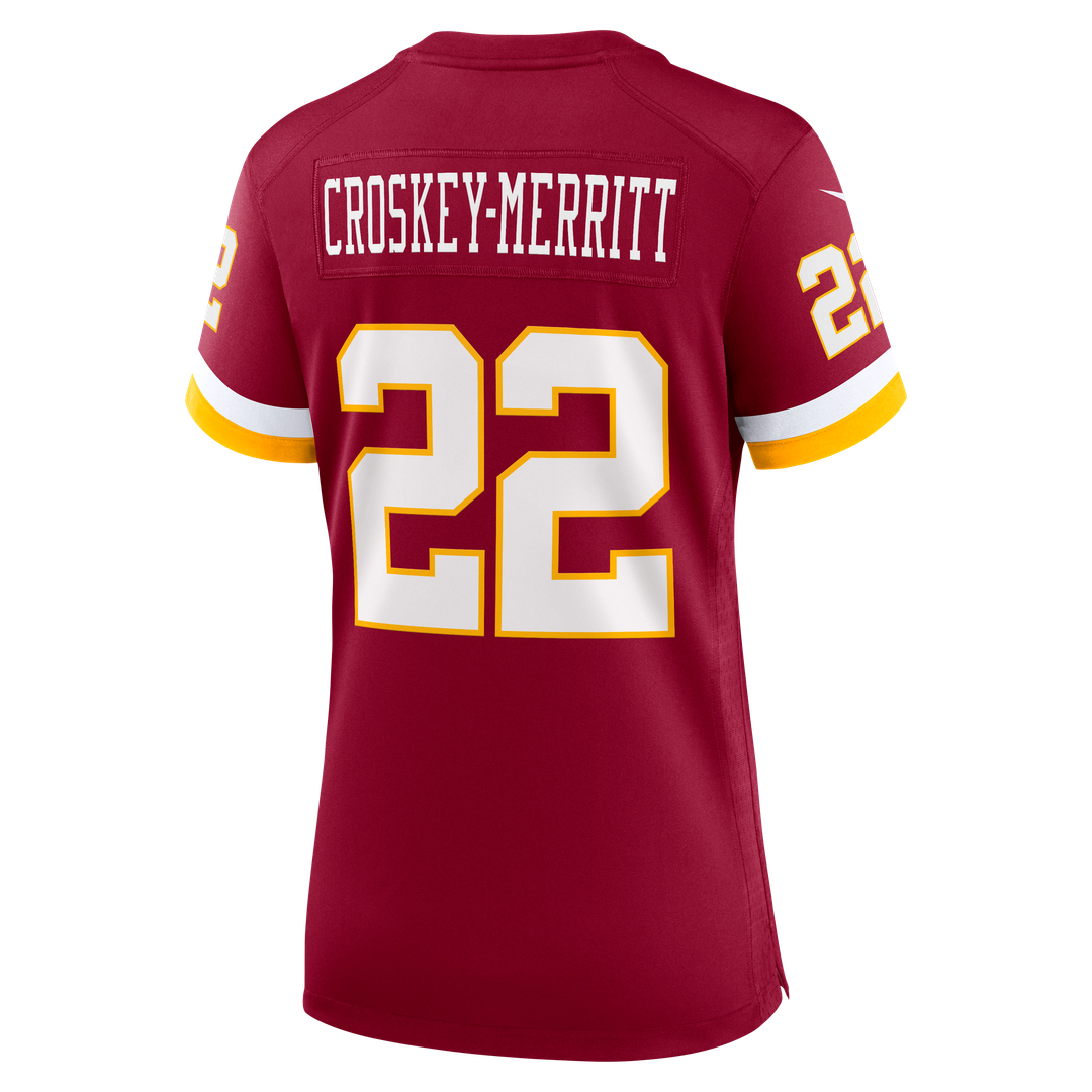 Jacory Croskey-Merritt Washington Commanders Nike Women's Game Jersey - Burgundy