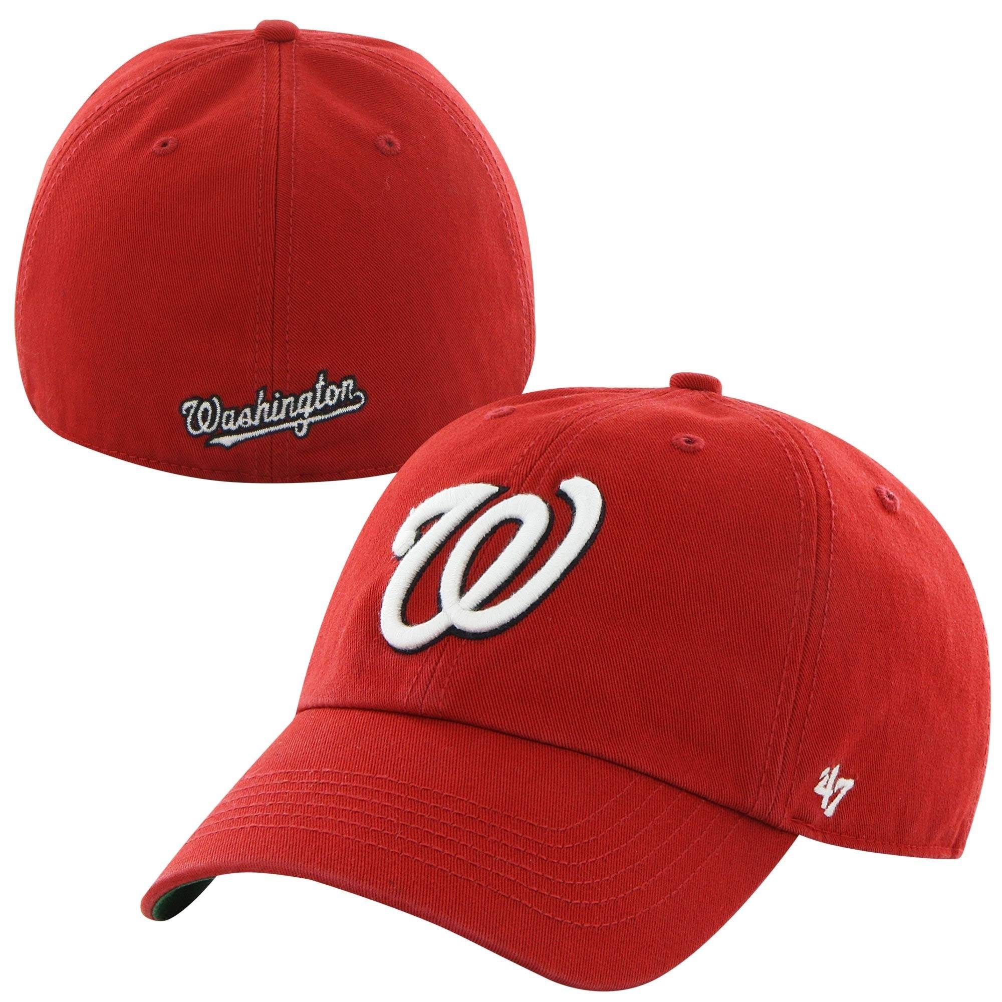 47 Washington Nationals Red Home Franchise Fitted Dad Hat Official Team Hat Sports Fan Cap Official NFL Team Hat Football Fan Cap