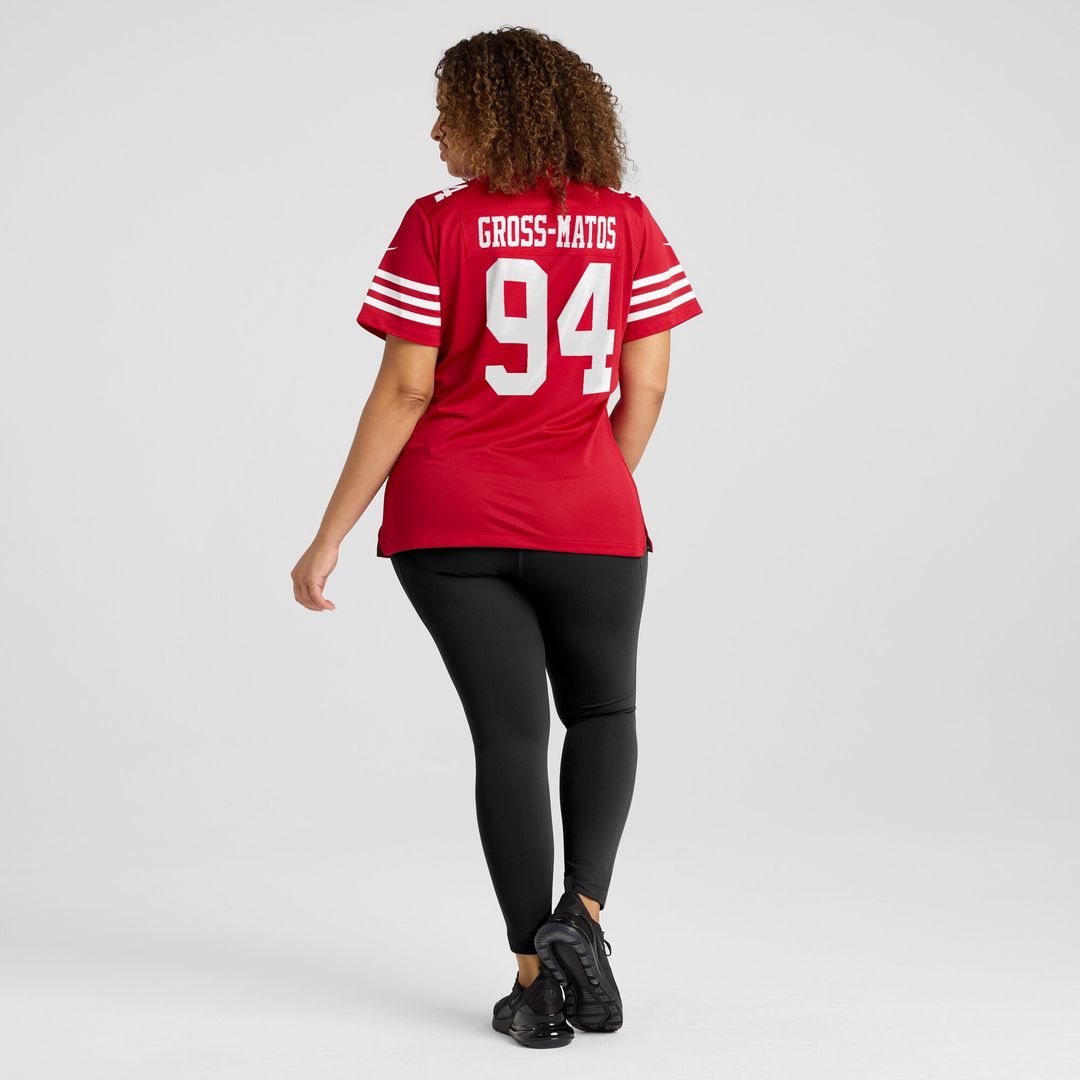 Yetur Gross-Matos San Francisco 49ers Nike Women's Team Game Jersey -  Scarlet
