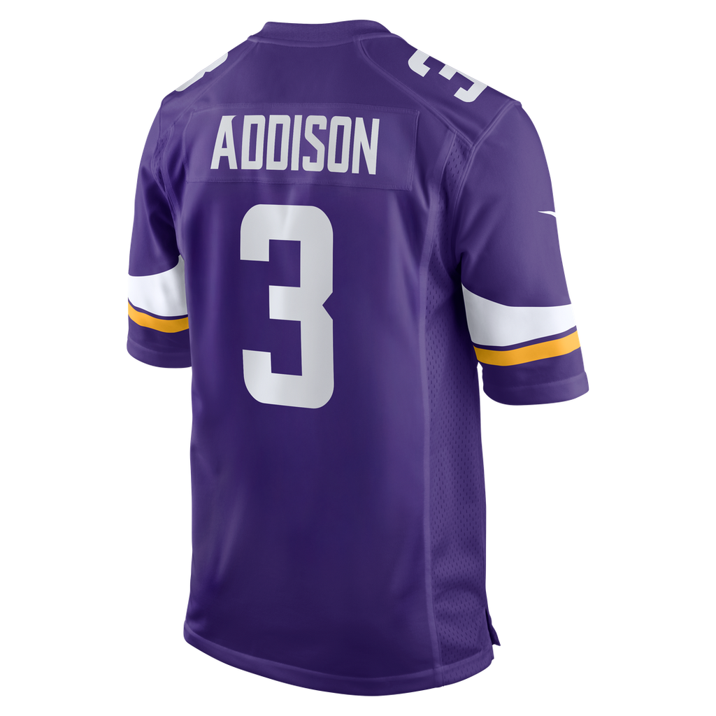 Jordan Addison Minnesota Vikings Nike  Game Jersey - Purple