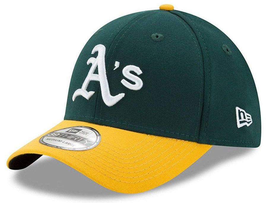 Men s Oakland Athletics New Era Green Yellow MLB Team Classic 39THIRTY Flex Hat Official Team Hat Sports Fan Cap Official NFL Team Hat Football Fan