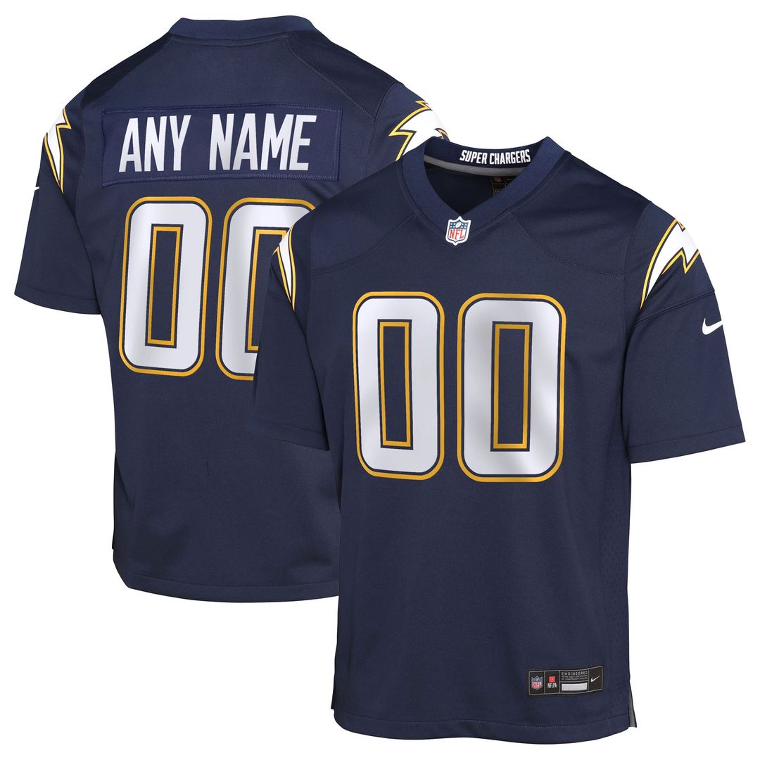 Los Angeles Chargers Nike Youth Alternate Charger Power Game Custom Jersey - Gold