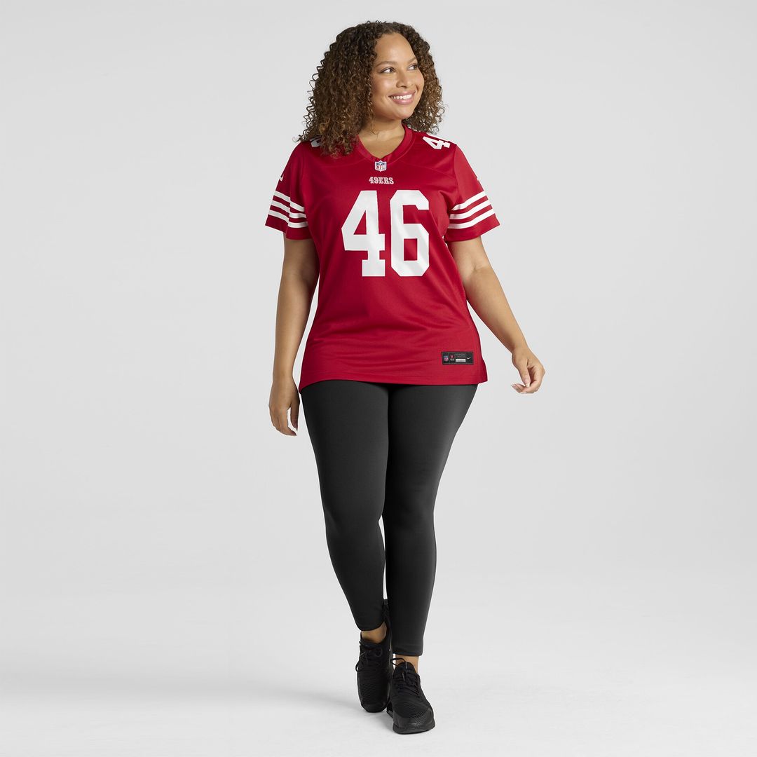 Jon Weeks San Francisco 49ers Nike Women's Team Game Jersey -  Scarlet