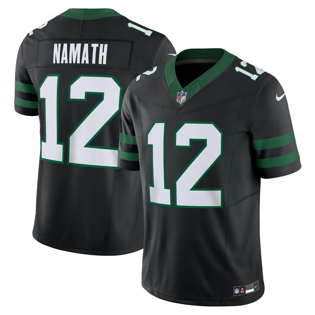 Joe Namath New York Jets Nike Vapor F.U.S.E. Limited Jersey - Legacy Green