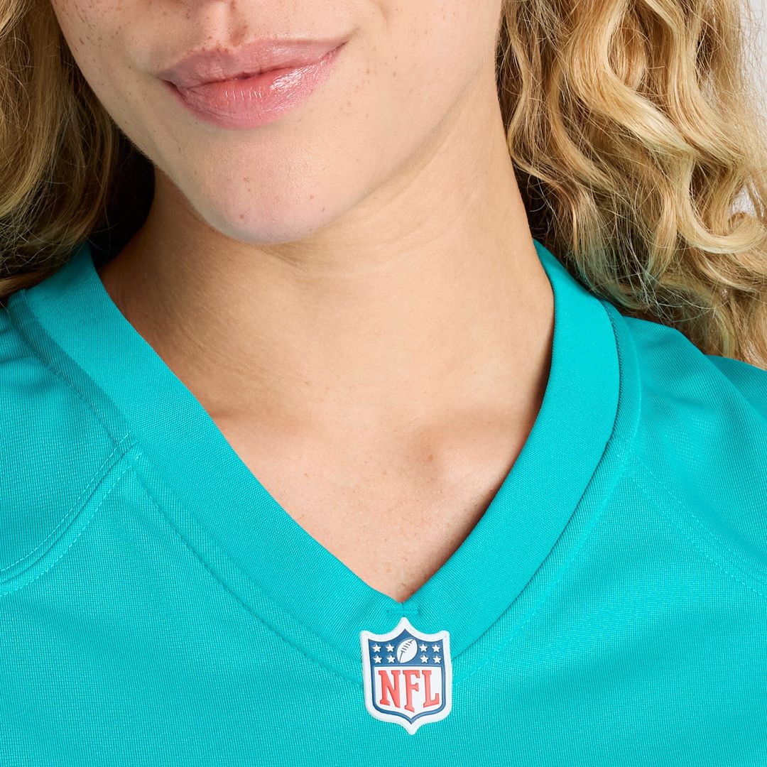 Number 1 Mom Miami Dolphins Nike Women's Game Jersey - Aqua