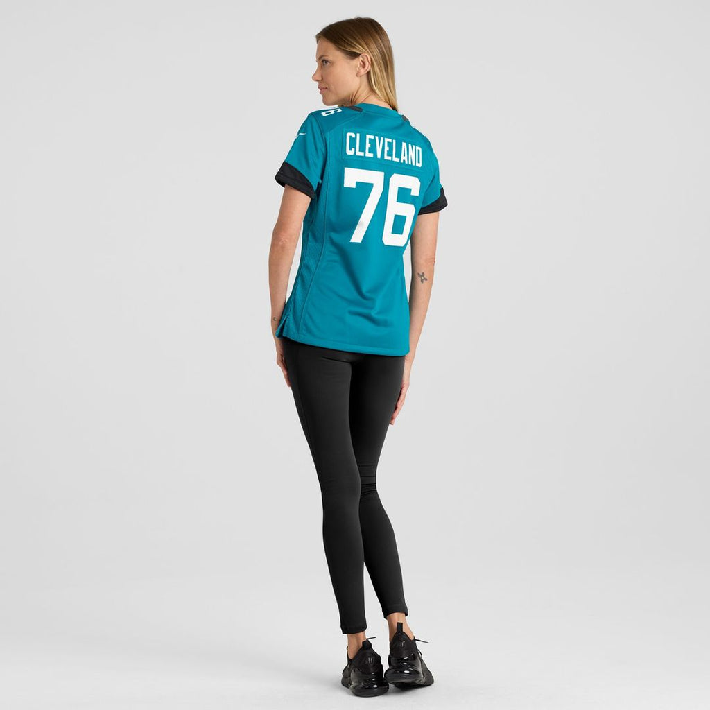 Ezra Cleveland Jacksonville Jaguars Nike Women's  Game Jersey -  Teal