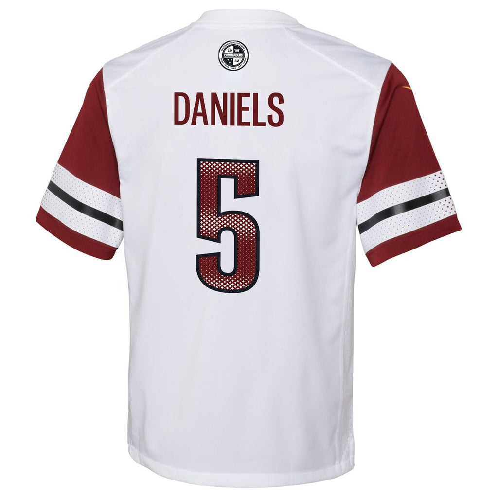 Jayden Daniels Washington Commanders Nike Youth Alternate Game Jersey - Black