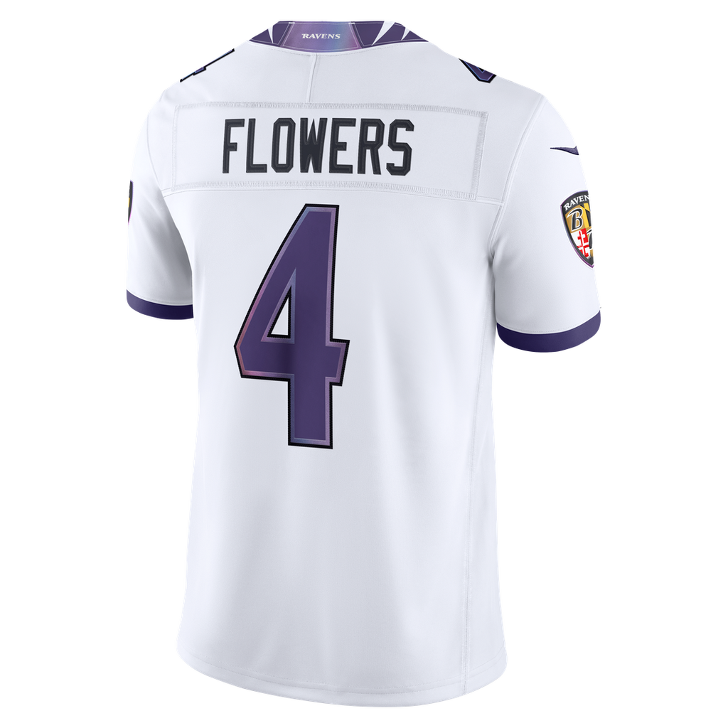 Zay Flowers Baltimore Ravens Nike Vapor F.U.S.E. Stitched Limited Jersey - Purple