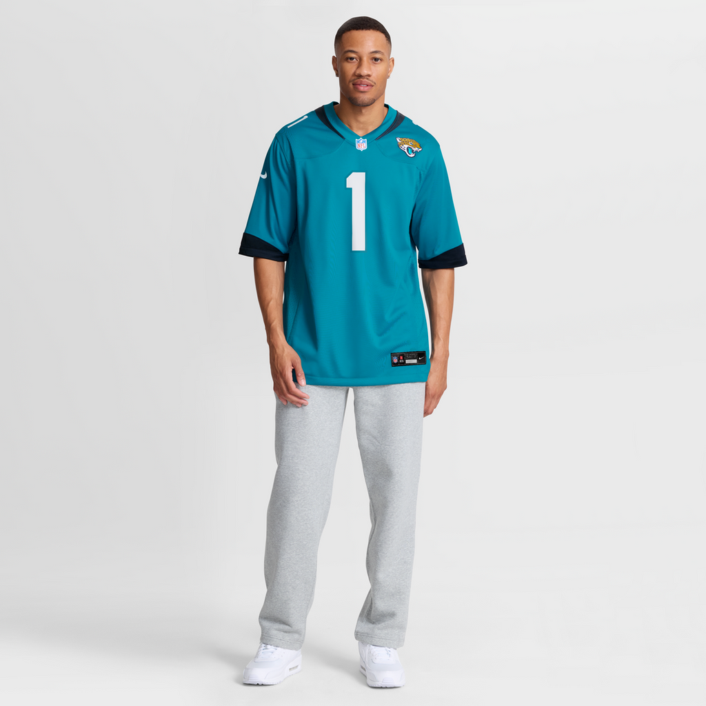 Number 1 Dad Jacksonville Jaguars Nike Game Jersey - Teal