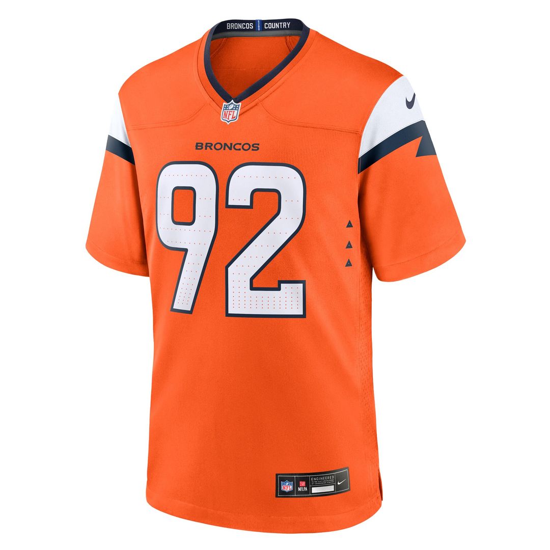 Dondrea Tillman Denver Broncos Nike Team Game Jersey -  Orange
